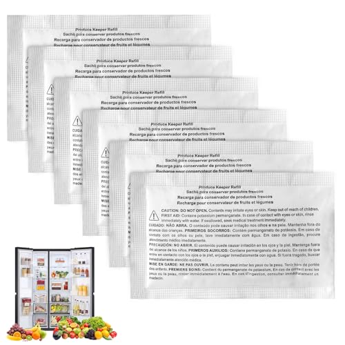 6 PCS Frpapkrf Produce Keeper Refill Replacement Frigidaire Pureair Produce Keeper Refill FRPAPKRF2PK FRPAPKRF Refrigerator Produce Keeper Preserver