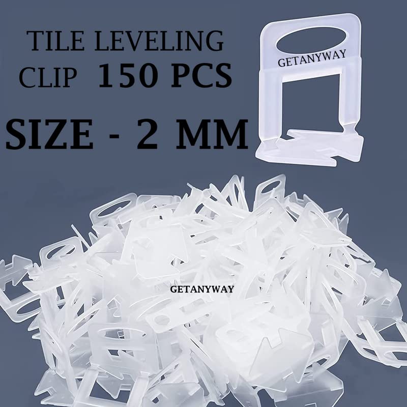 GETANYWAY Tile Levelling Spacer Clips 2 MM Clip only 150pcs, For Removing Lippage Unevenness During Tile Laying In Both Floor & Walls Tiles (B0BG1PWST9) Amazon Price History, Amazon Price Tracker