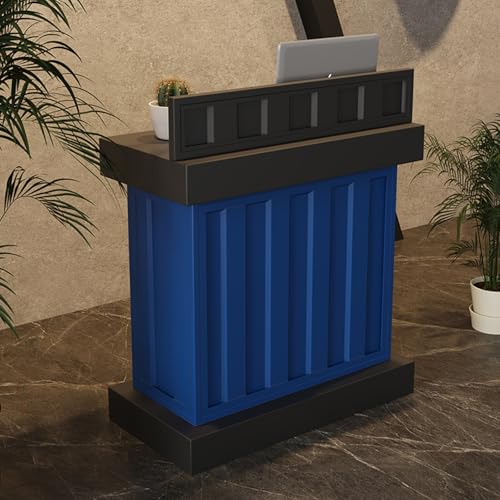 Reception desk small,Reception desk,reception desk with counter,checkout counter,front desk reception counter,cashier counter,modern reception desk,reception table,reception desk for small spaces(G,60