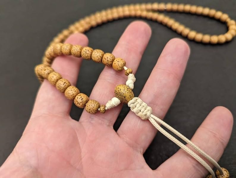 Natural Tibetan Bodhi Lotus Seed 8mm 108 Mala Beads, Spiritual, Meditation Beads, Reiki, Japa Mala, Buddhist Prayer Beads, Yoga Bracelet, healing beads