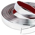 Lyxheth 16FT Automotive Chrome Trim Molding, Automotive Side Moldings, Scratch-Proof Bumper Window Door Body Side Decorative Strips, 1/2 Inch Self-Adhesive Car Trim Strips Universal for Most Vehicles