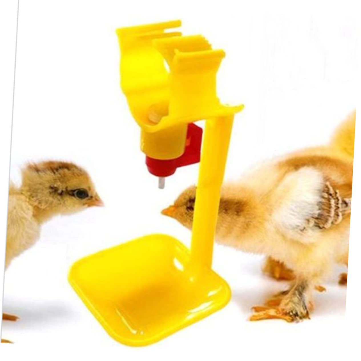 Abbeveratoio Automatico per Polli Tazza Sospesa, 20 Pezzi | Abs e Acciaio Inossidabile, Colore Giallo, per Galline e Oche, Uso Domestico o Commerciale