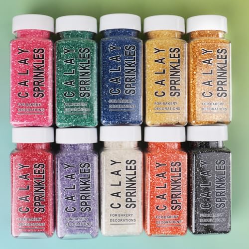 Image of Orange Sanding Sugar Sprinkles, 4.6 oz Edible Sparkling Sugar Crystals for Baking Topping, Cupcakes, Cookies, Ice Cream & Cake Decorating, Wedding Party Halloween Thanksgiving Supplies