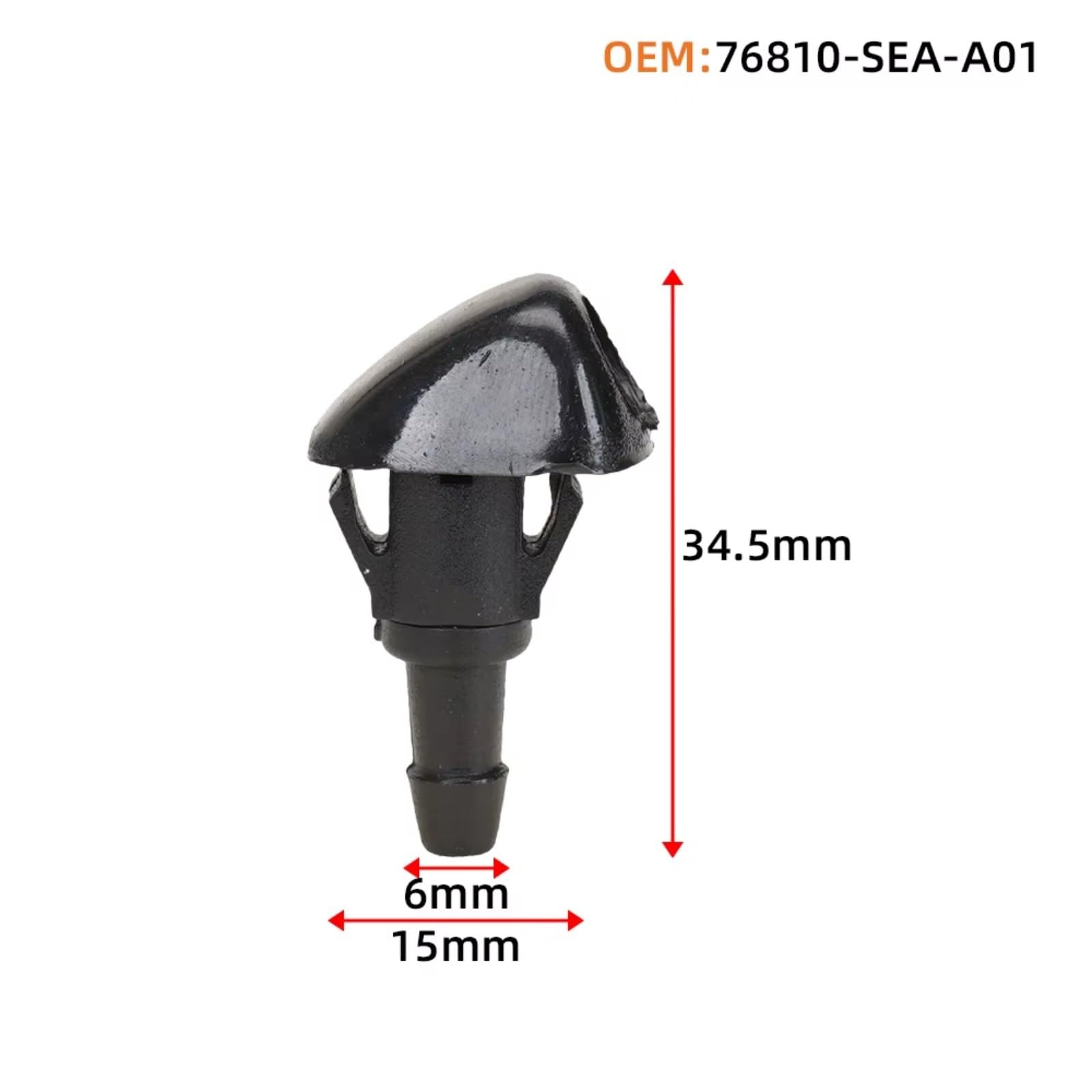 Inyector Parabrisas​ Compatible Con Civic Para Fit Para Jazz 2/10/20 Piezas Conjunto Boquilla Rociadora Para Limpiaparabrisas De Coche 76810-SEA-A01 76810-SWA-E01