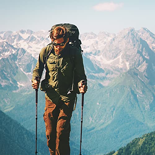 G2 Go2Gethre Multipurpose Telescopic Trekking Poles - Strong Aircraft Alloy Walking Sticks For Hiking And Hunting,Quick Locks System (1Pc) #TOP6