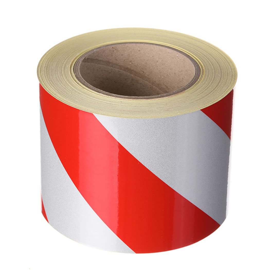 WSNDY Cintas De Seguridad Cinta De Advertencia Cinta De Barrera No Adhesiva De Advertencia De Peligro 200 Mm X 45,7 M (8 Pulgadas X 150 Pies) Carril + Señalización De Distanciamiento Social