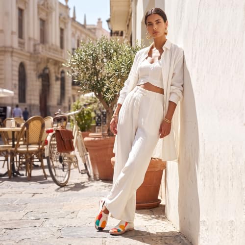 Image of UIN Shoes for Women Slip On Sneakers Comfortable Lightweight Barefoot Travel Art Painted Casual Loafers