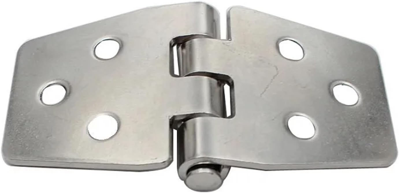 2PCS Door Hinge Stainless Steel Boat Hinge Strap Hinge for Boat Yacht 76 X 40 MM Rafting Boating Accessories