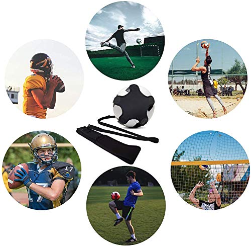 Kai Xin Solo Soccer Trainer,Hand Free Football Kick Training AidsSolo Skill Practice Equipment for Kids Adult with Elastic Adjustable Waist Belt，Fits Size 3,4,5 Footballs Volleyball Rugby - Thumbnail 7