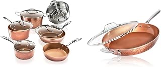 Hammered Collection Pots, Pans and Frying Pan Set