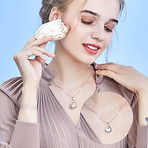 Poplyke Mother Daughter Necklace Set For 2 Sterling Silver Mothers Day Jewelry Mom Daughter Gifts For Women Birthday Wife #TOP1