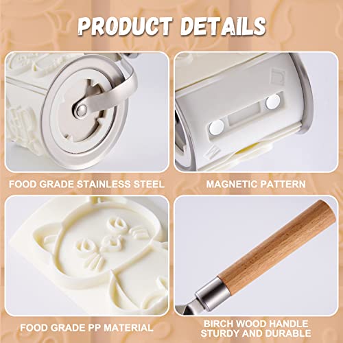 Cookie Cutting Mold Roller Cartoon Animal Stencil, Diy Fun Cookies Silicone Mold Set Crafting Tool Projects, Tool Set For Decorating Food (32Pcs) #TOP2