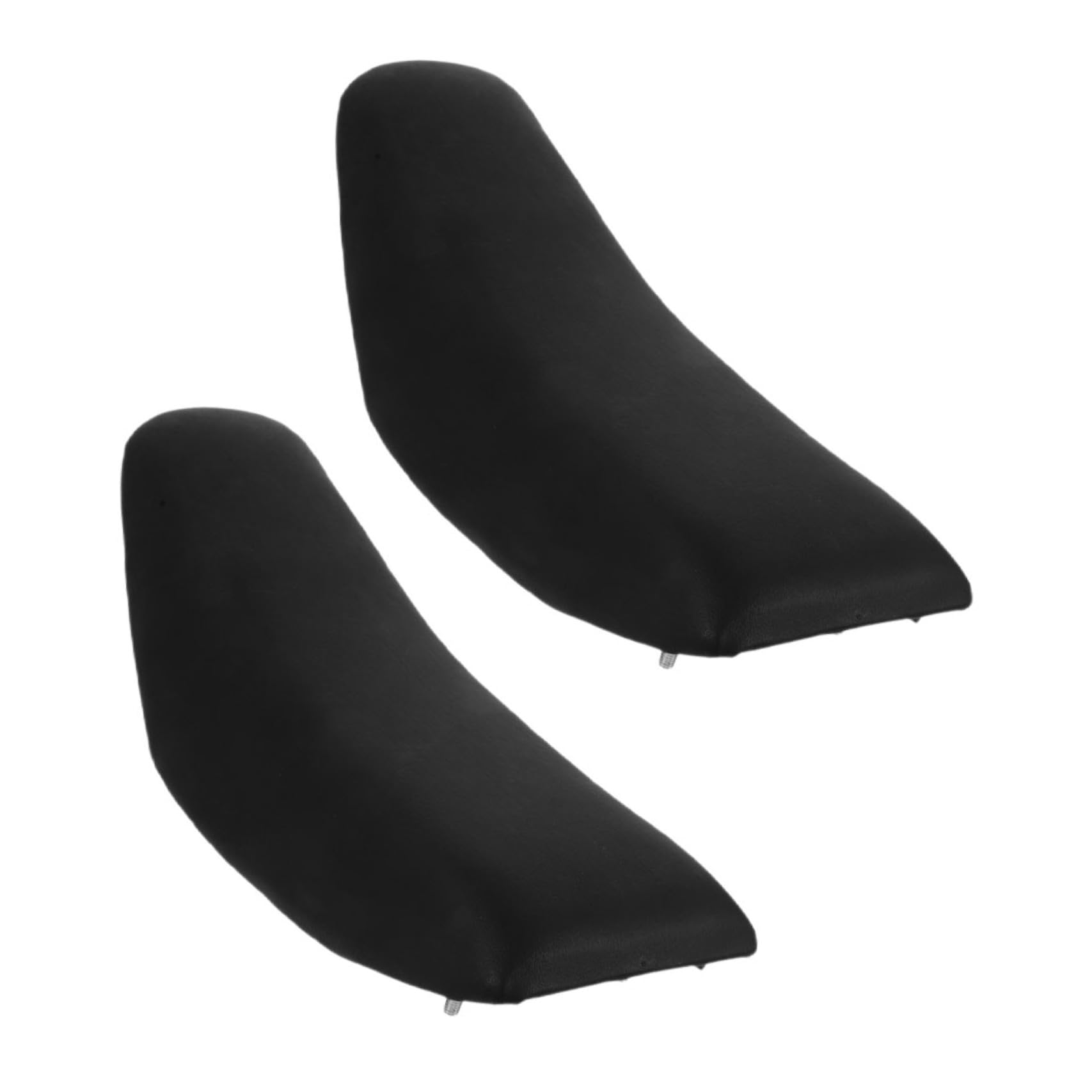 Absorption Arrière en Quad Polyester Coussin 2pcs Siège Noir des Chocs Durabilité pour Vélo Électrique et Usage Hors-Piste