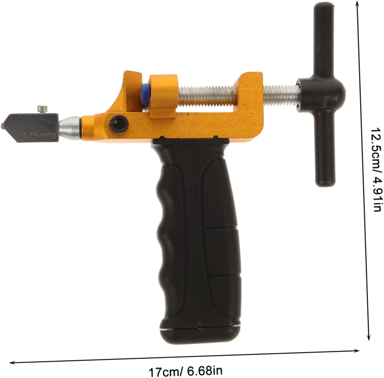 Gadpiparty 1set Metal Glass Cutter Tool Ergonomic Hand Tool for Precise Cutting of Glass and Tiles Convenient Oil-filled Design and Efficient for Projects