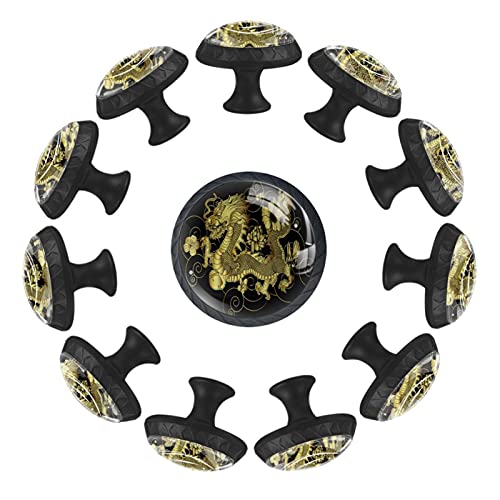 Boutons de tiroir dragon or pour relooker la commode de la crèche