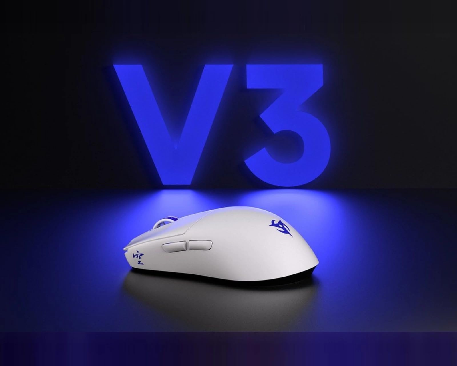 ninjutso Ratón inalámbrico para juegos Sora v3 Superlight 40 g, sensor AimNinja 2, 45000 DPI, Polling Rate 8000Hz (8k) - Blanco
