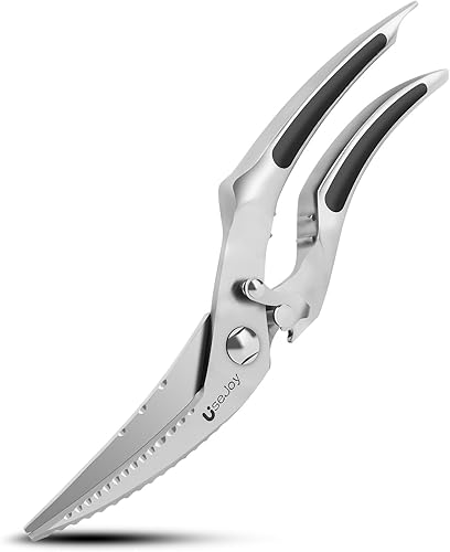 Tijeras de cocina profesionales, tijeras de cocina para carne, tijeras de aves de corral resistentes, tijeras de carne de acero inoxidable, tijeras