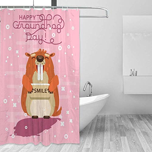 Rideau de douche polyester imperméable 182,9 cm avec crochets de salle de bain