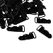 Jili Online 50pcs Corset Garter Belt Grips Suspender Ends Hosiery Stocking Clips - Black, 1531mm