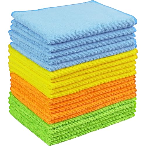 Simple Houseware Microfiber Cleaning Cloth 20 Pack, 12" x 16",