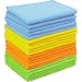 20 Pack - SimpleHouseware Microfiber Cleaning Cloth, 4 Colors