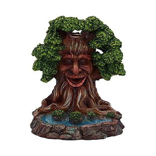 Nemesis Now Elder Ember Tree Spirit Green Man - Quemador de Incienso de reflujo, 8 cm