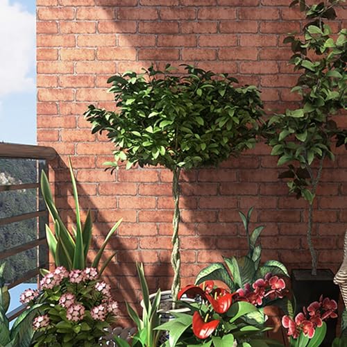 Image of SARVATRAY Self-Adhesive Wallpaper, Heat Resistant Wall Stickers for Kitchen, Wallpaper for Wall, Vinyl Sheet, 1.5 X 9.5 SQ FT(3 M Brick WS)