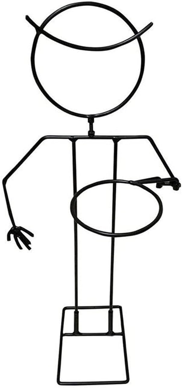 Flower Stand Metal Floor-standing Detachable DIY Human-shaped Iron Rack Stand Stand Flower Gardening Home Stand Plant Plant Plant Stand(A)