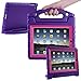 HDE Case for iPad 2 3 4 Kids Shockproof bumper Hard Cover Handle Stand with Built in Screen Protector for Apple iPad 2nd 3rd 4th Generation (Purple Pink)