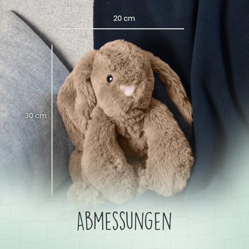 Cozy Dog Bunny Dog Kuscheltier - Kuschelhund mit Herzschlag - reduziert Trennungsangst - speziell für Welpen - Braun