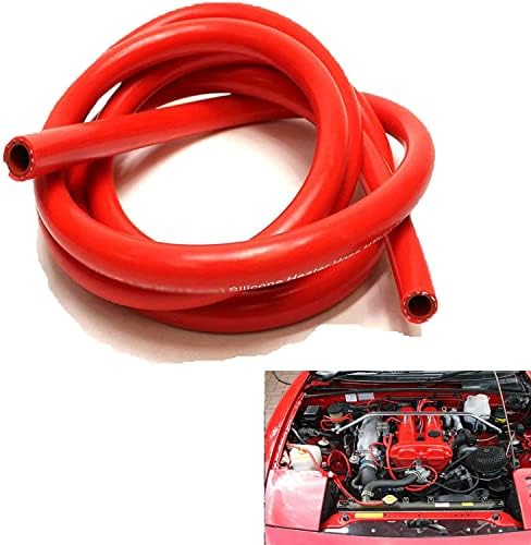 Performance 4FT High Temperature Silicone Vacuum Tubing Hose RED (3/8" (10mm)