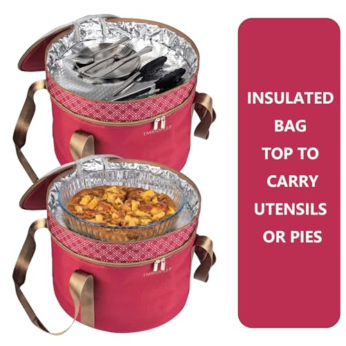 TMRIOPELP Tall Cake Carrier with Lid and Handle Insulated Cake Container Cake Transport Carrier Ideal for Pies Cupcakes and Pastries Perfect for Safe and Secure Cake Delivery (Red, 12 inch) by Tmrioplep - Used condition - Image 8