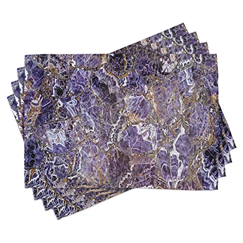 Lunarable Marble Print Italian Style Placemats #TOP25