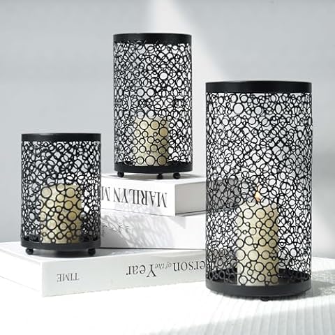kolnlala Metal Candle Holders Set Cover