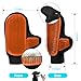 Beenefits 2025 Pet Grooming Glove with Tipped Pin Brush,Special Design Deshedding Glove, Massage Mitt, Perfect Petting Tool for Sensitive Dogs & Cats with Long & Medium Fur - Right-Hand - Orange