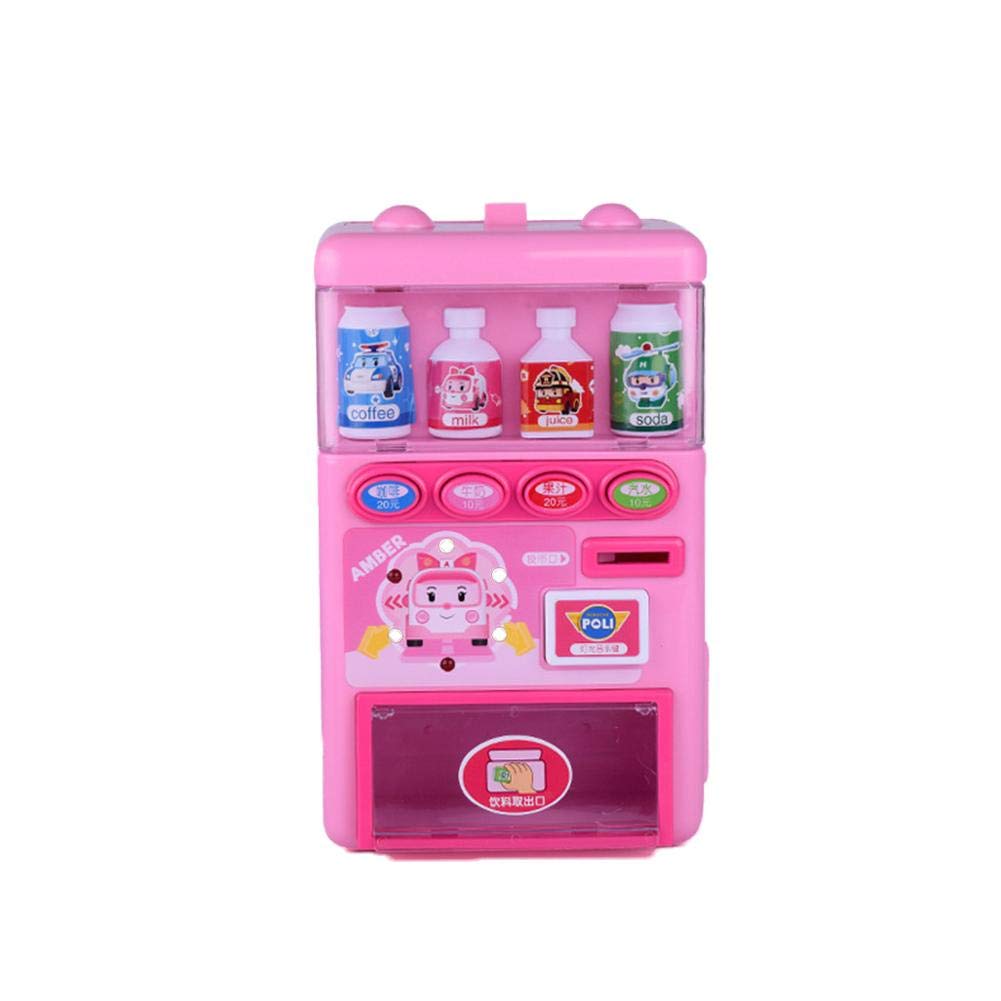 lā Vestmon Role play accessories Children's Simulated Vending Machine Drinks Vending Machine Toy Set