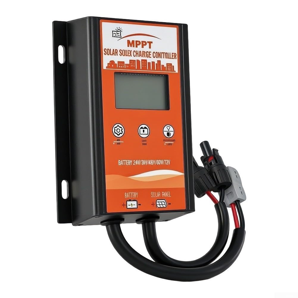 MPPT Regulador de carga solar, 500 W, 24 V-72 V, regulador de carga solar para caravana, barco, camping, pantalla LCD, resistente al agua
