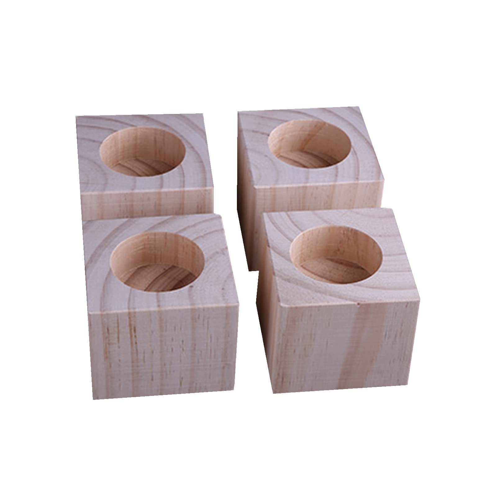 Zcru004 Increase Height 5Cm Furniture Raiser Bed Risers Table Riser Chair Or Sofa Riser Furniture Legs Wood Home Feet Lifter Bed Elevator Furniture 4 Pieces (6Cm)