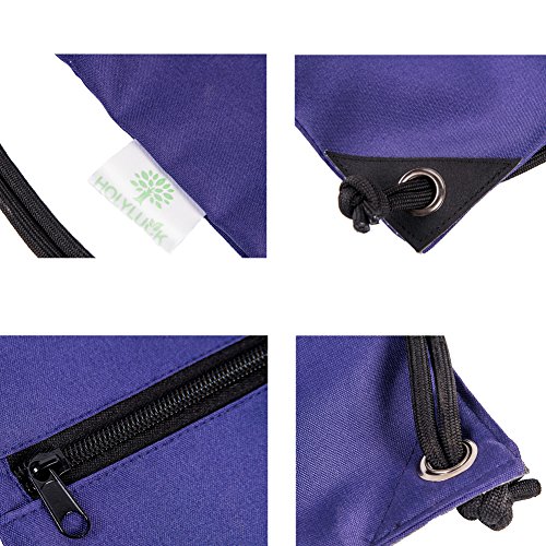 Image of HOLYLUCK Drawstring Backpack Bag Sport Gym Sackpack