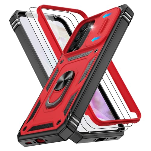 Coque Samsung A36 5G rouge solide évite les écrans brisés
