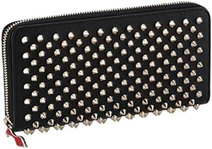 ✨美品✨ルブタン ラウンドジップ パネトーネ ラウンドジップ　ブルー レザー ✨美品✨ルブタン ラウンドジップ パネトーネ ラウンドジップ