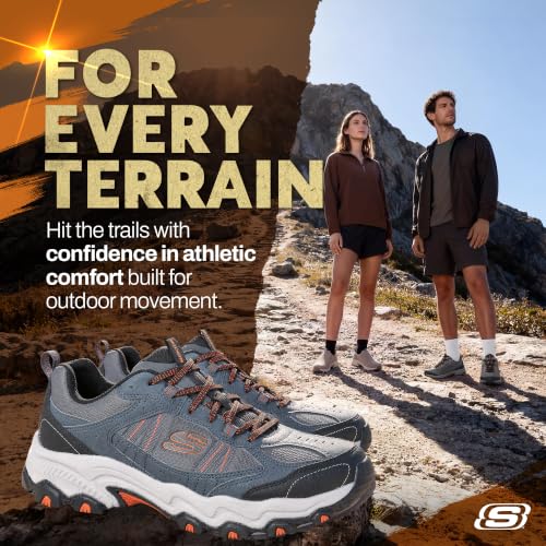 Image of Skechers Men's Stamina AT Upper Stitch | Casual, Trail, Memory Foam, DuraLeather Mesh Upper, Shock-Absorbing Midsole