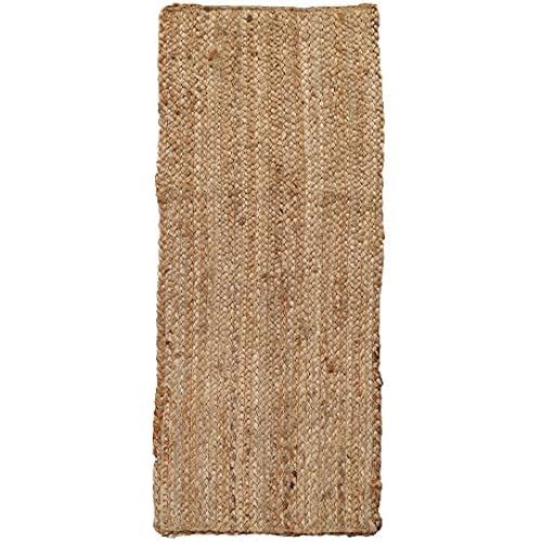 THE BEER VALLEY Jute Braided Table Runner, Natural, 13x36 Inches