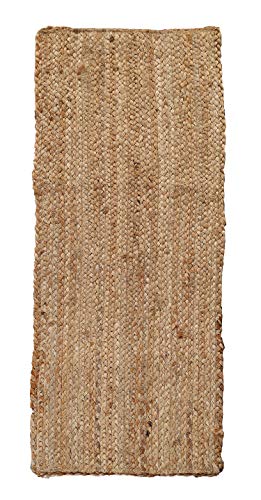 Jute Braided Table Runner, Natural - 13x36 Inches, Decorative Rustic Accent Boho Reversible Runners for Wedding Parties, Kitchen, Dining Decor | Farmhouse Small Rattan Table Mat for Outdoor Indoor Use
