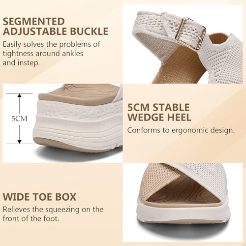 Womens Orthopedic Sandals Ladies Recovery Sport Outdoor Adjustable Strap Sandals with Comfortable Plantar Fasciitis Arch Support2