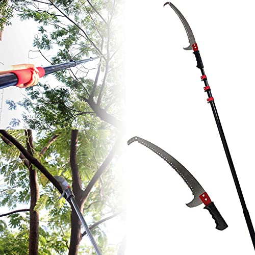 Pruning Saws,Professional Telescopic Tree Pruner,Extendable Pruning Saw Gardening Landscaping Branch Saw Lopper Tools,High-Altitude Branch Trimmer,7.2M/24FT (5.4m/18ft)
