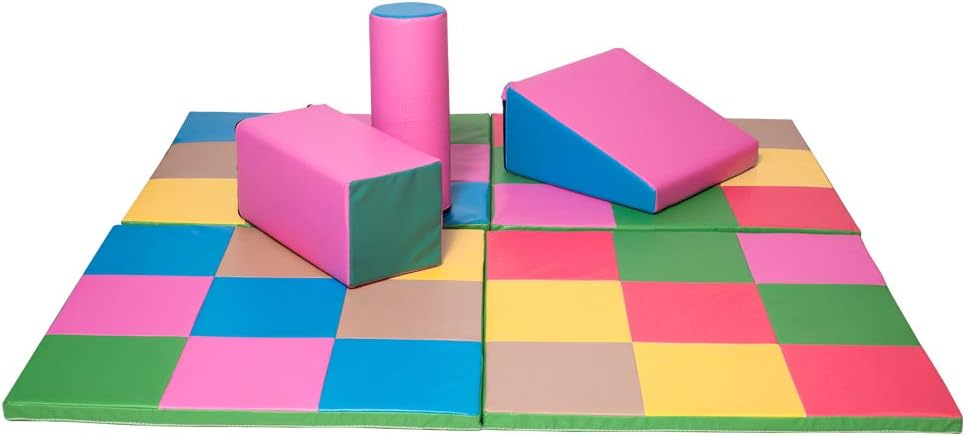 longxy Beautiful And Stylish Portable Foldable Gymnastic Mat Colorful for Kids Gymnastics, Training, Home Exercise : Sports & Outdoors