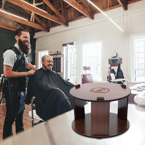 Soporte tiras cuello madera PRETYZOOM ideal para barberías y cortes en casa DIY 6