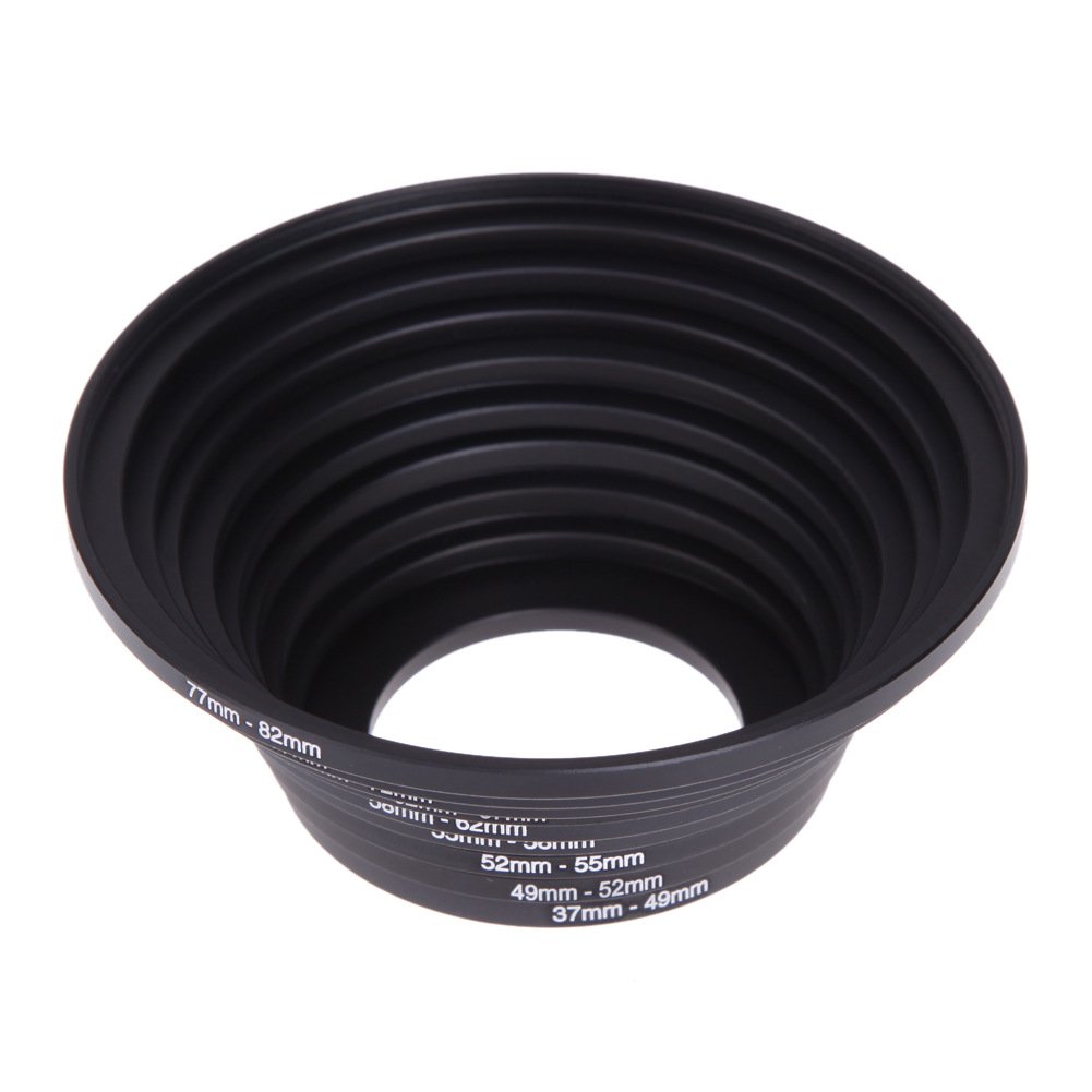 zalati Set di adattatori per anelli filtranti, 18 anelli adattatori in metallo per filtri per lenti fotografiche, 9 anelli Step Up e 9 anelli Step Down