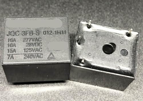 Relé 4 pines JQC-3FB 12VDC-1H11 con capacidad de conmutación de 10A para alta carga